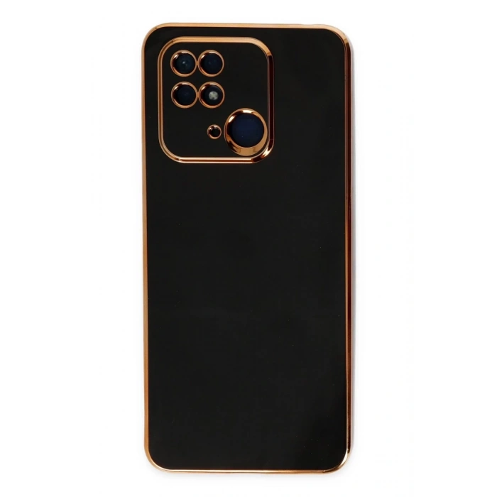 Xiaomi Redmi 10C Uyumlu Kılıf Volet Silikon - Siyah