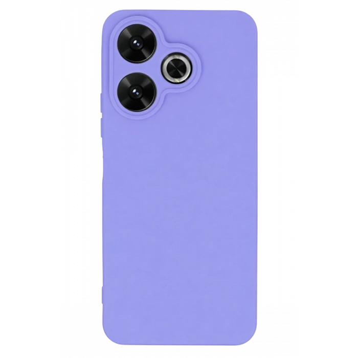 Xiaomi Redmi 13 4G Uyumlu Kılıf First Silikon - Lila