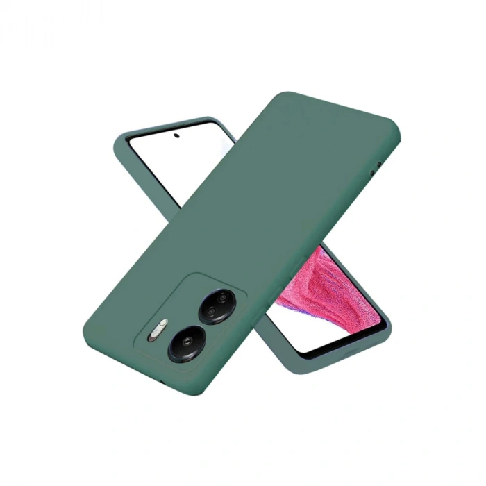 Xiaomi Redmi 13C Kılıf First Silikon - Koyu Yeşil
