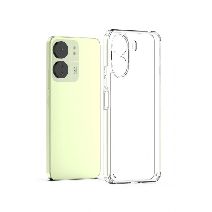 Xiaomi Redmi 13C Uyumlu Kılıf Lüx Şeffaf Silikon