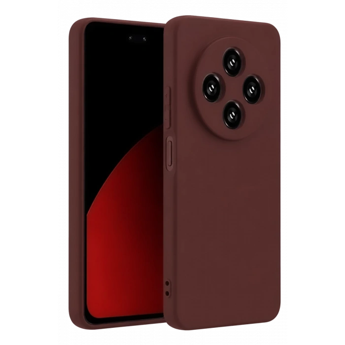 Xiaomi Redmi 14C Uyumlu Kılıf First Silikon - Bordo