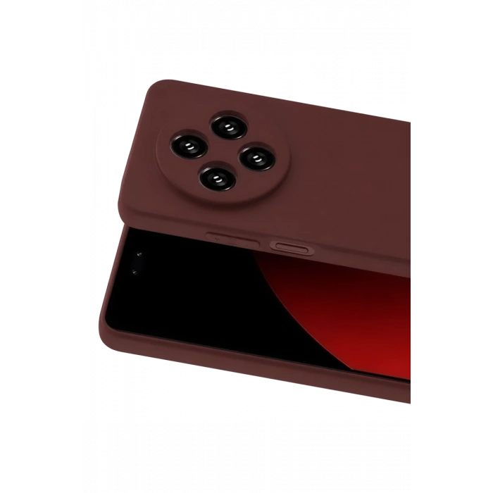 Xiaomi Redmi 14C Uyumlu Kılıf First Silikon - Bordo