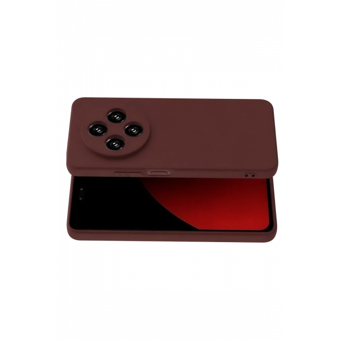 Xiaomi Redmi 14C Uyumlu Kılıf First Silikon - Bordo