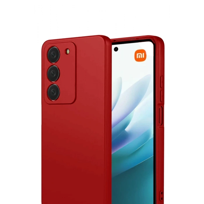 Xiaomi Redmi 15 4G Uyumlu First Silikon - Kırmızı
