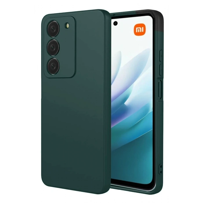Xiaomi Redmi 15 4G Uyumlu First Silikon - Koyu Yeşil