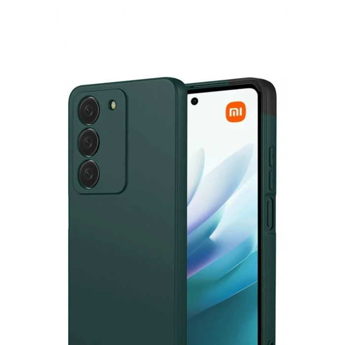 Xiaomi Redmi 15 4G Uyumlu First Silikon - Koyu Yeşil