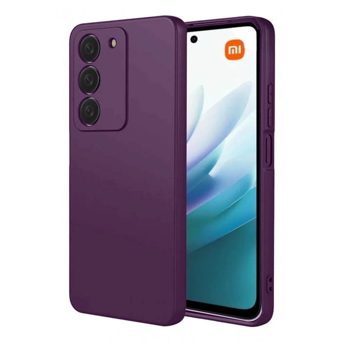 Xiaomi Redmi 15 4G Uyumlu First Silikon - Mürdüm
