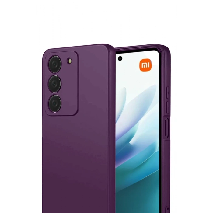 Xiaomi Redmi 15 4G Uyumlu First Silikon - Mürdüm