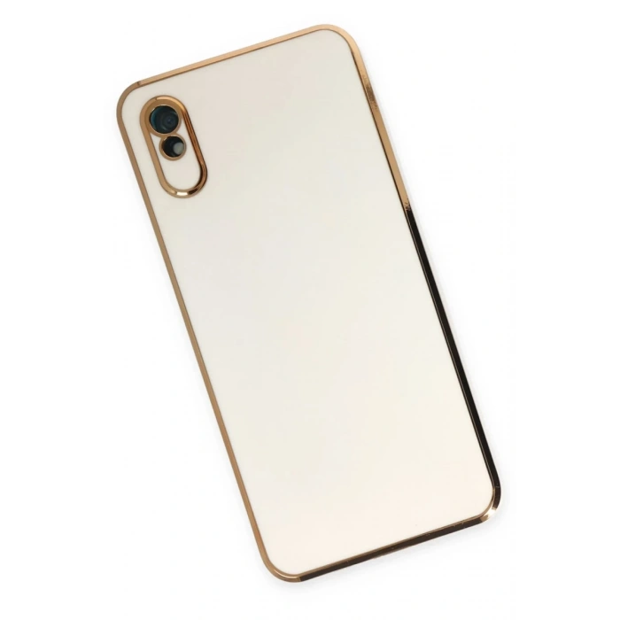 Xiaomi Redmi 9A Uyumlu Kılıf Volet Silikon - Beyaz