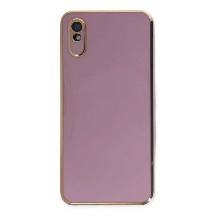 Xiaomi Redmi 9A Uyumlu Kılıf Volet Silikon - Mor