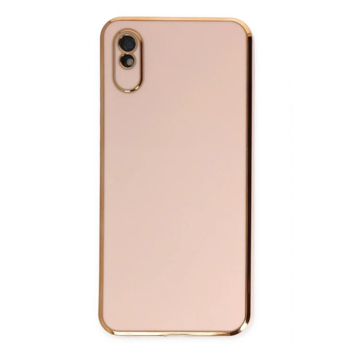 Xiaomi Redmi 9A Uyumlu Kılıf Volet Silikon - Pembe