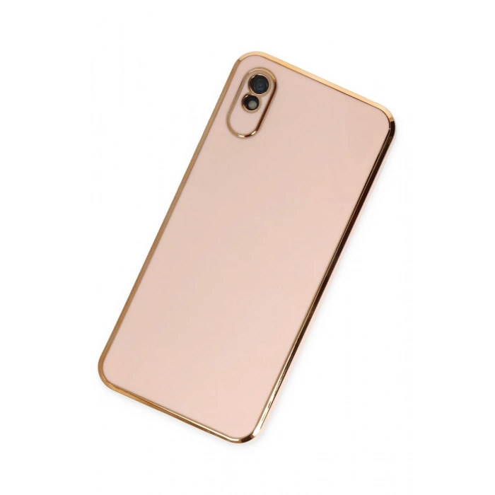 Xiaomi Redmi 9A Uyumlu Kılıf Volet Silikon - Pembe