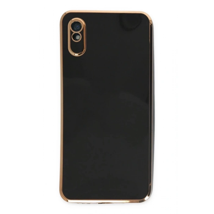 Xiaomi Redmi 9A Uyumlu Kılıf Volet Silikon - Siyah