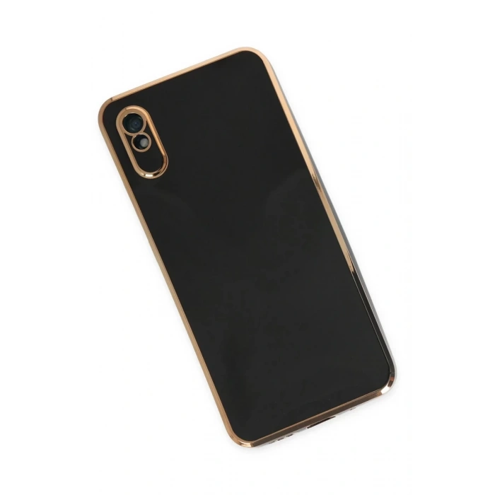 Xiaomi Redmi 9A Uyumlu Kılıf Volet Silikon - Siyah