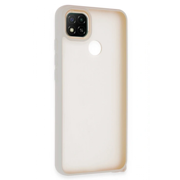 Xiaomi Redmi 9C Uyumlu Kılıf Elegant Kapak - Pudra