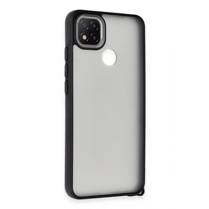 Xiaomi Redmi 9C Uyumlu Kılıf Elegant Kapak - Siyah