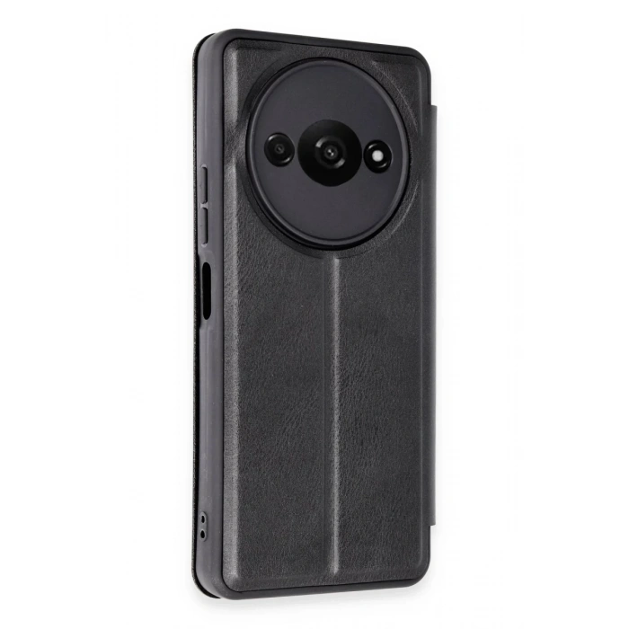 Xiaomi Redmi A3 4G Uyumlu Kılıf Flip Cover - Siyah