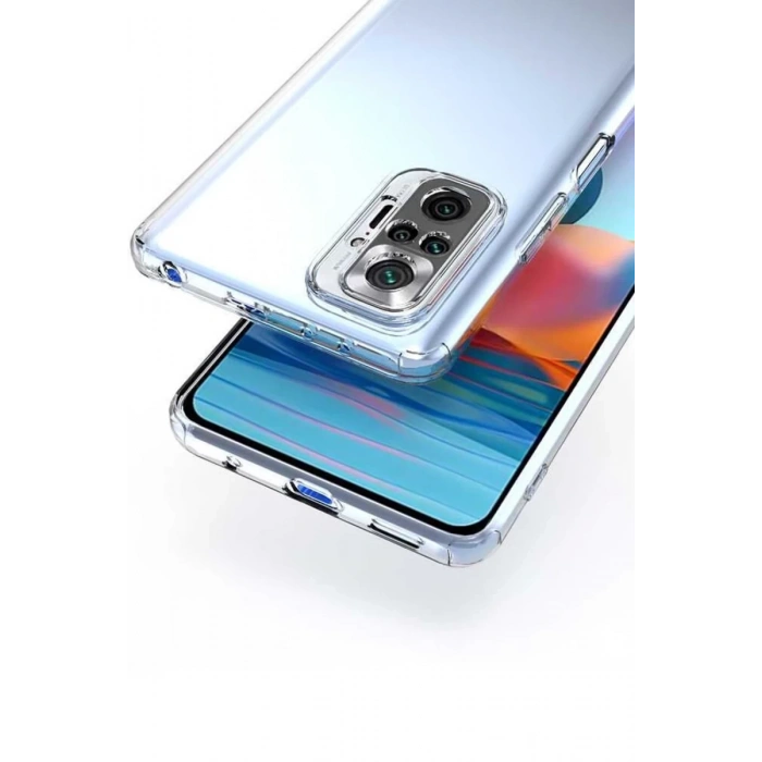 Xiaomi Redmi Note 10 5G Uyumlu Kılıf Lüx Şeffaf Silikon