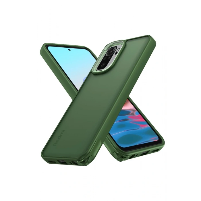 Xiaomi Redmi Note 10 Pro Uyumlu Kılıf Elegant Kapak - Yeşil