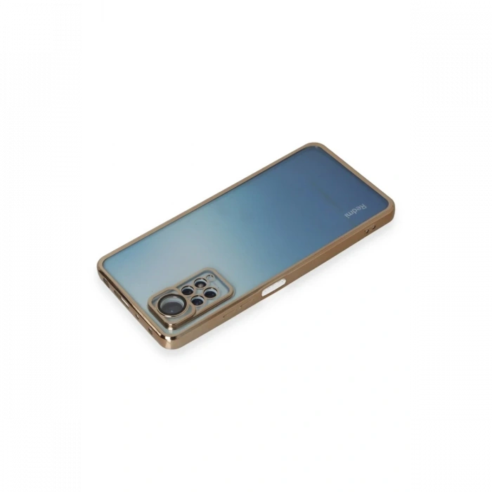 Xiaomi Redmi Note 11 Pro Kılıf Lensli Silikon - Gold