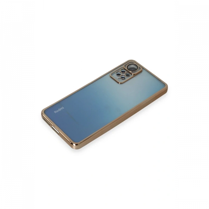 Xiaomi Redmi Note 11 Pro Kılıf Lensli Silikon - Gold