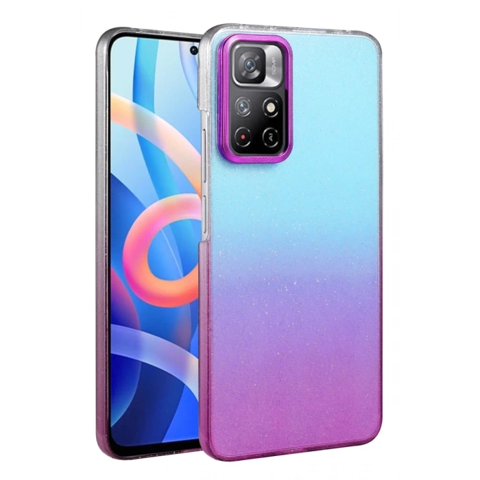 Xiaomi Redmi Note 11 Pro Uyumlu Glossy Kapak - Mor