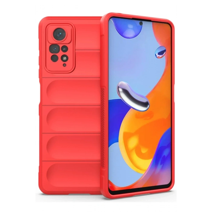 Xiaomi Redmi Note 11 Pro Uyumlu Kılıf Optimum Silikon - Kırmızı