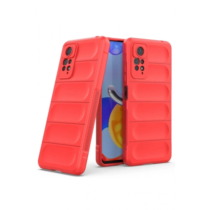 Xiaomi Redmi Note 11 Pro Uyumlu Kılıf Optimum Silikon - Kırmızı