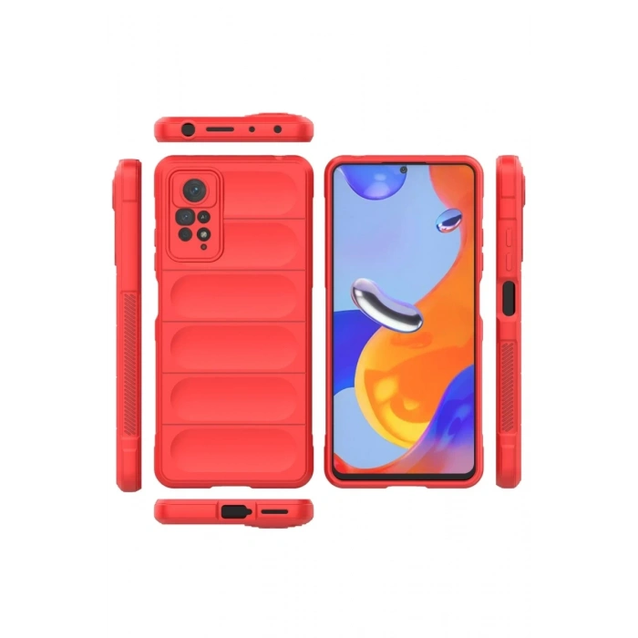 Xiaomi Redmi Note 11 Pro Uyumlu Kılıf Optimum Silikon - Kırmızı