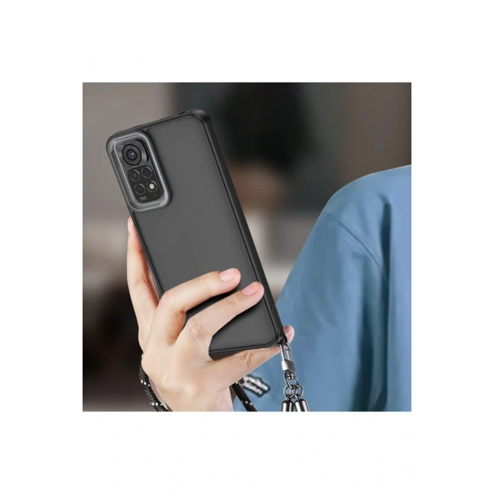 Xiaomi Redmi Note 11 Uyumlu Kılıf Elegant Kapak - Pudra