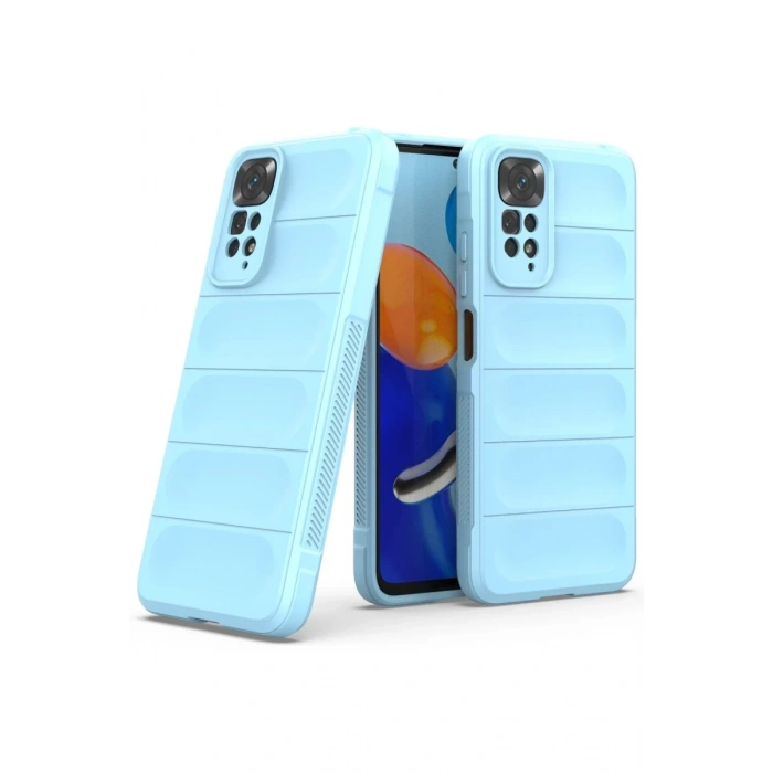 Xiaomi Redmi Note 11 Uyumlu Kılıf Optimum Silikon - Sky Blue