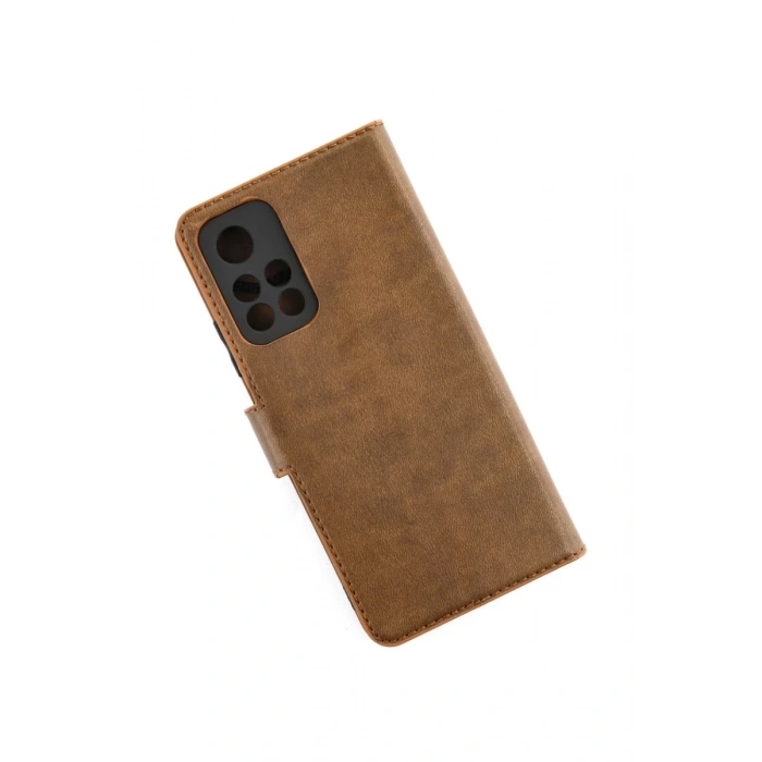 Xiaomi Redmi Note 11T Uyumlu Kılıf Trend S Plus Kapaklı Kılıf - Taba