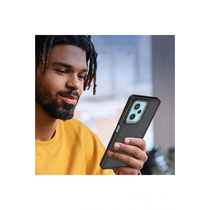Xiaomi Redmi Note 12 4G Uyumlu Kılıf Elegant Kapak - Siyah