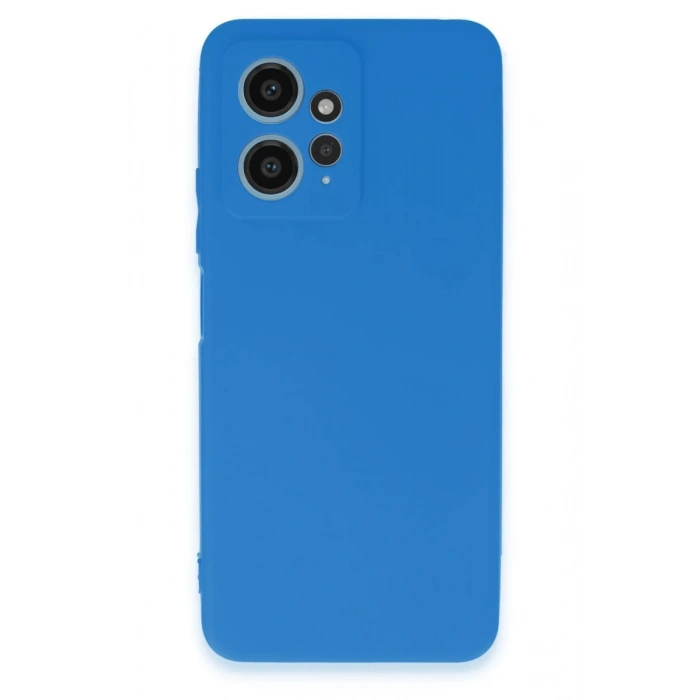 Xiaomi Redmi Note 12 4G Uyumlu Kılıf First Silikon - Mavi