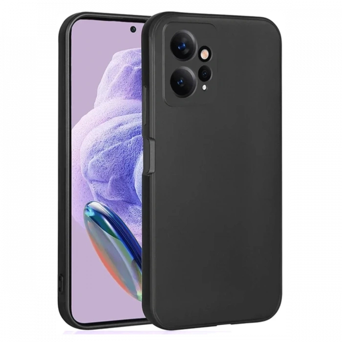 Xiaomi Redmi Note 12 4G Uyumlu Kılıf First Silikon - Siyah