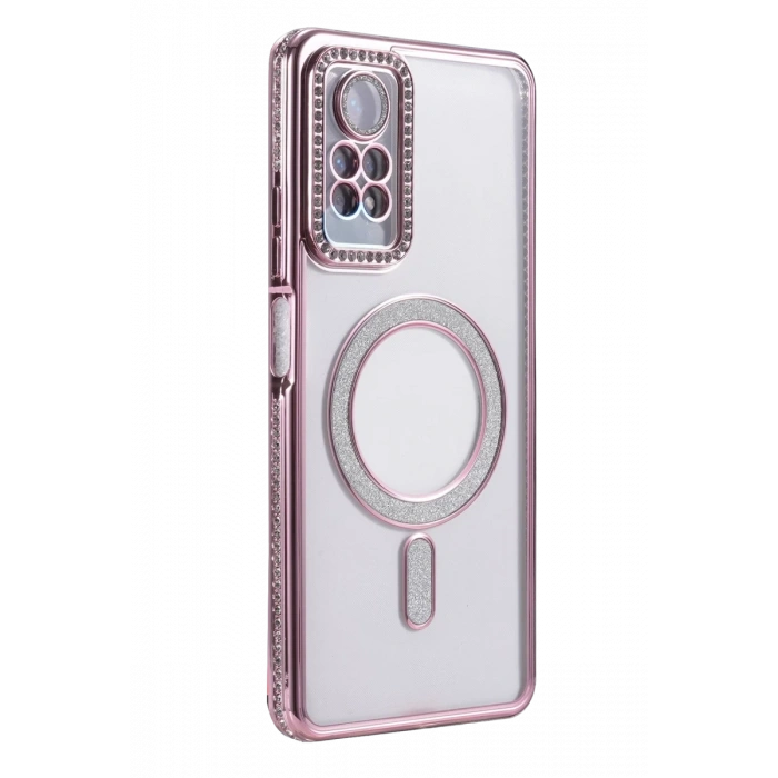 Xiaomi Redmi Note 12 Pro 4G Uyumlu Joke Simli Magneticsafe Kılıf - Pembe