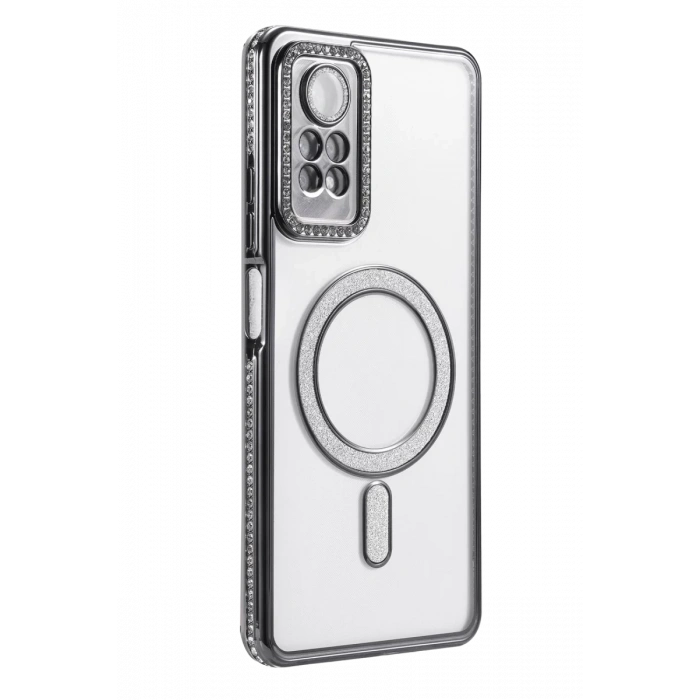 Xiaomi Redmi Note 12 Pro 4G Uyumlu Joke Simli Magneticsafe Kılıf - Siyah