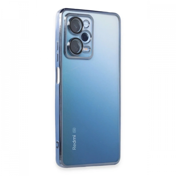 Xiaomi Redmi Note 12 Pro 5G Kılıf Lensli Silikon - Açık Mavi