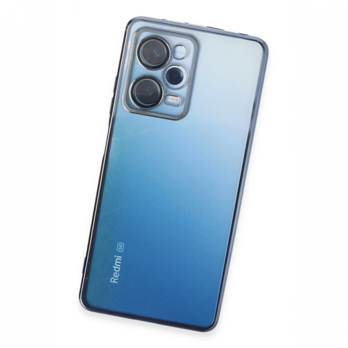 Xiaomi Redmi Note 12 Pro 5G Kılıf Lensli Silikon - Açık Mavi