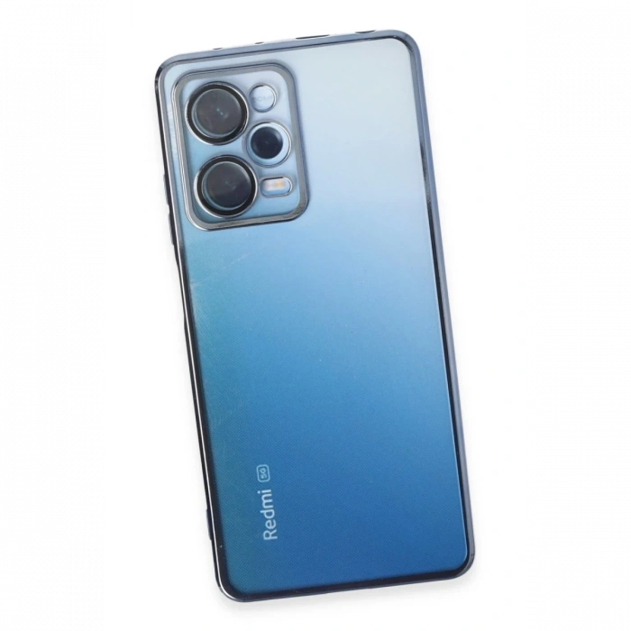 Xiaomi Redmi Note 12 Pro 5G Kılıf Lensli Silikon - Açık Mavi