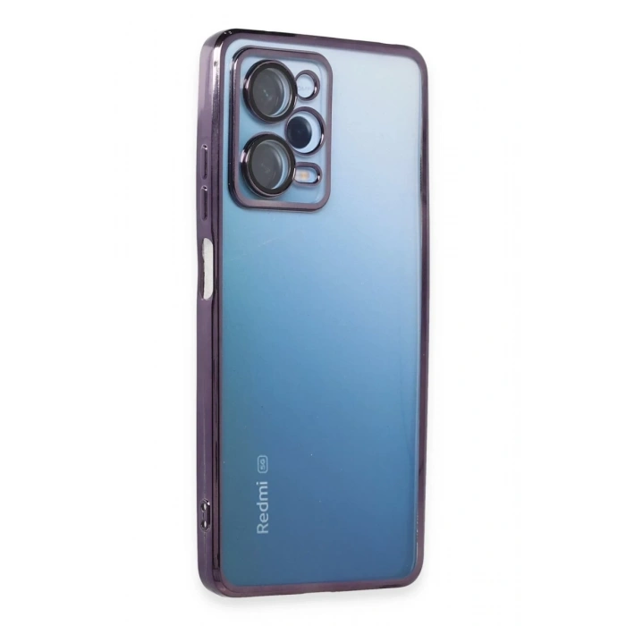 Xiaomi Redmi Note 12 Pro 5G Uyumlu Kılıf Lensli Silikon - Mor