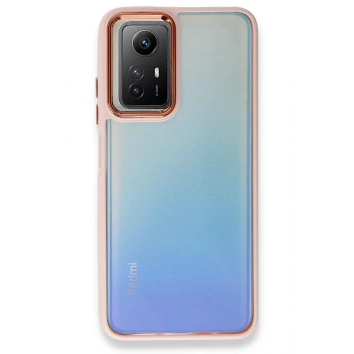Xiaomi Redmi Note 12S Uyumlu Kılıf Dora Kapak - Pudra