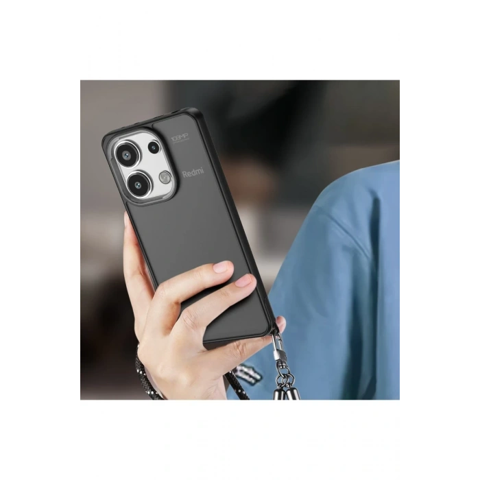 Xiaomi Redmi Note 13 4G Uyumlu Kılıf Elegant Kapak - Siyah