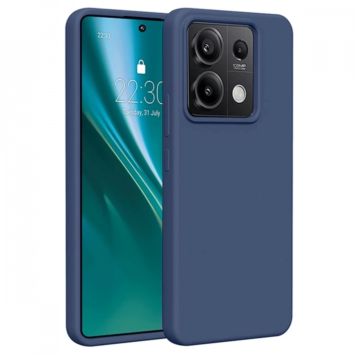 Xiaomi Redmi Note 13 4G Uyumlu Kılıf First Silikon - Lacivert