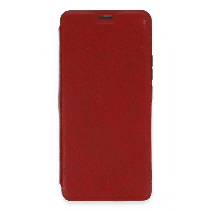 Xiaomi Redmi Note 13 4G Uyumlu Kılıf Flip Cover - Kırmızı