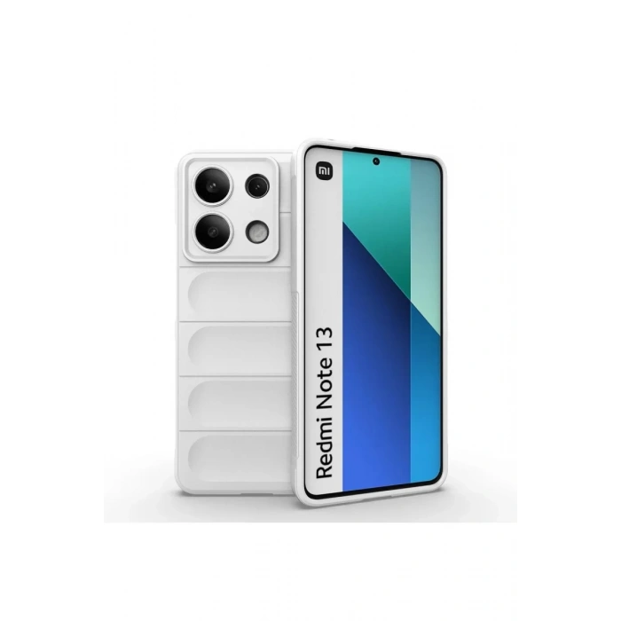 Xiaomi Redmi Note 13 4G Uyumlu Kılıf Optimum Silikon - Krem