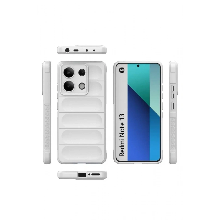 Xiaomi Redmi Note 13 4G Uyumlu Kılıf Optimum Silikon - Krem