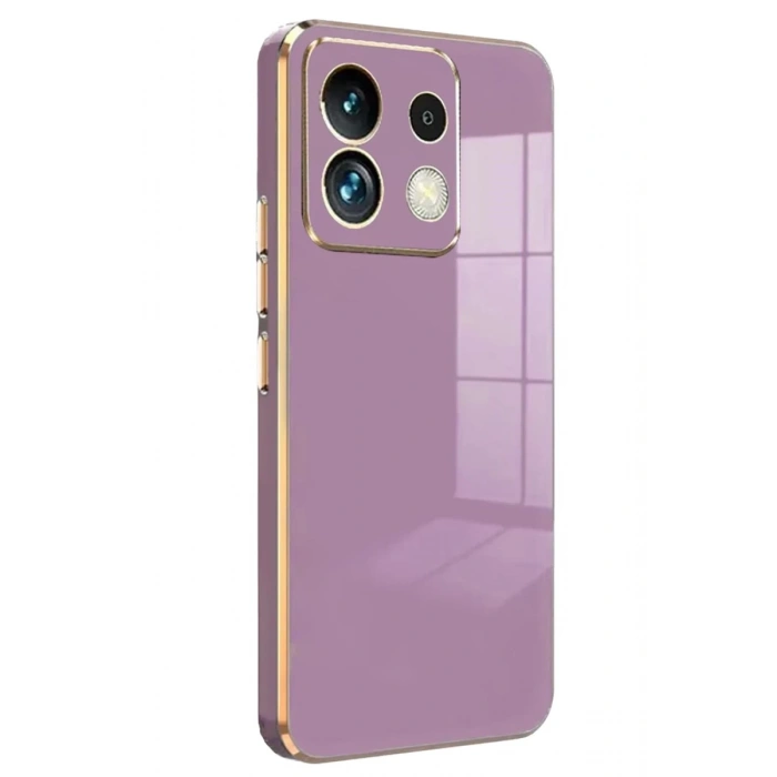 Xiaomi Redmi Note 13 5G Uyumlu Kılıf Volet Silikon - Mor