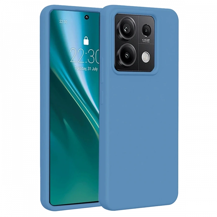 Xiaomi Redmi Note 13 Pro 4G Uyumlu Kılıf First Silikon - Mavi