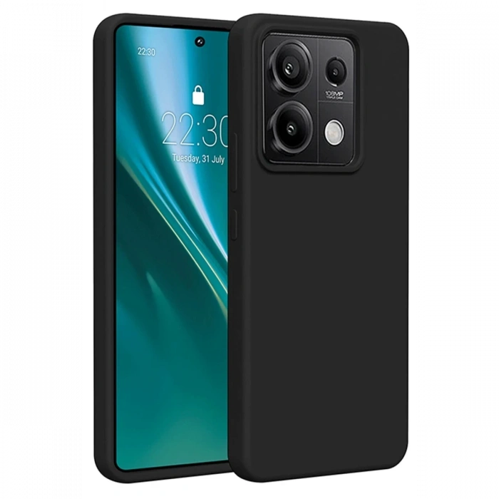 Xiaomi Redmi Note 13 Pro 4G Uyumlu Kılıf First Silikon - Siyah